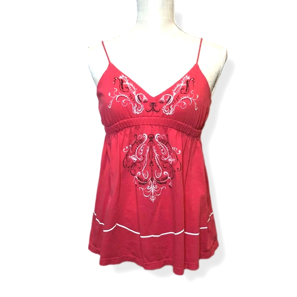 Free People HOT PINK Boho halter tank size XS